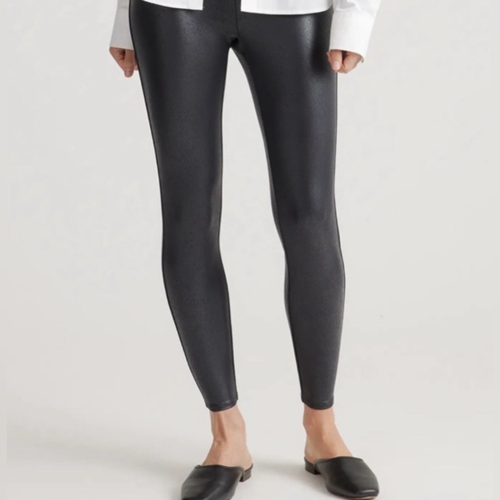 Quince high Waisted Faux‎ Leather Legging XS